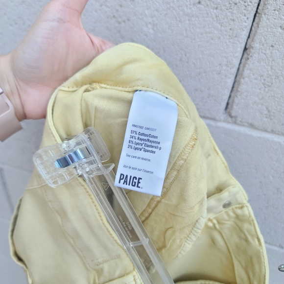 Paige | Carly High-Rise Cropped Wide-Leg Jeans in Vintage Vanilla Sugar Size 31 - Picture 12 of 12